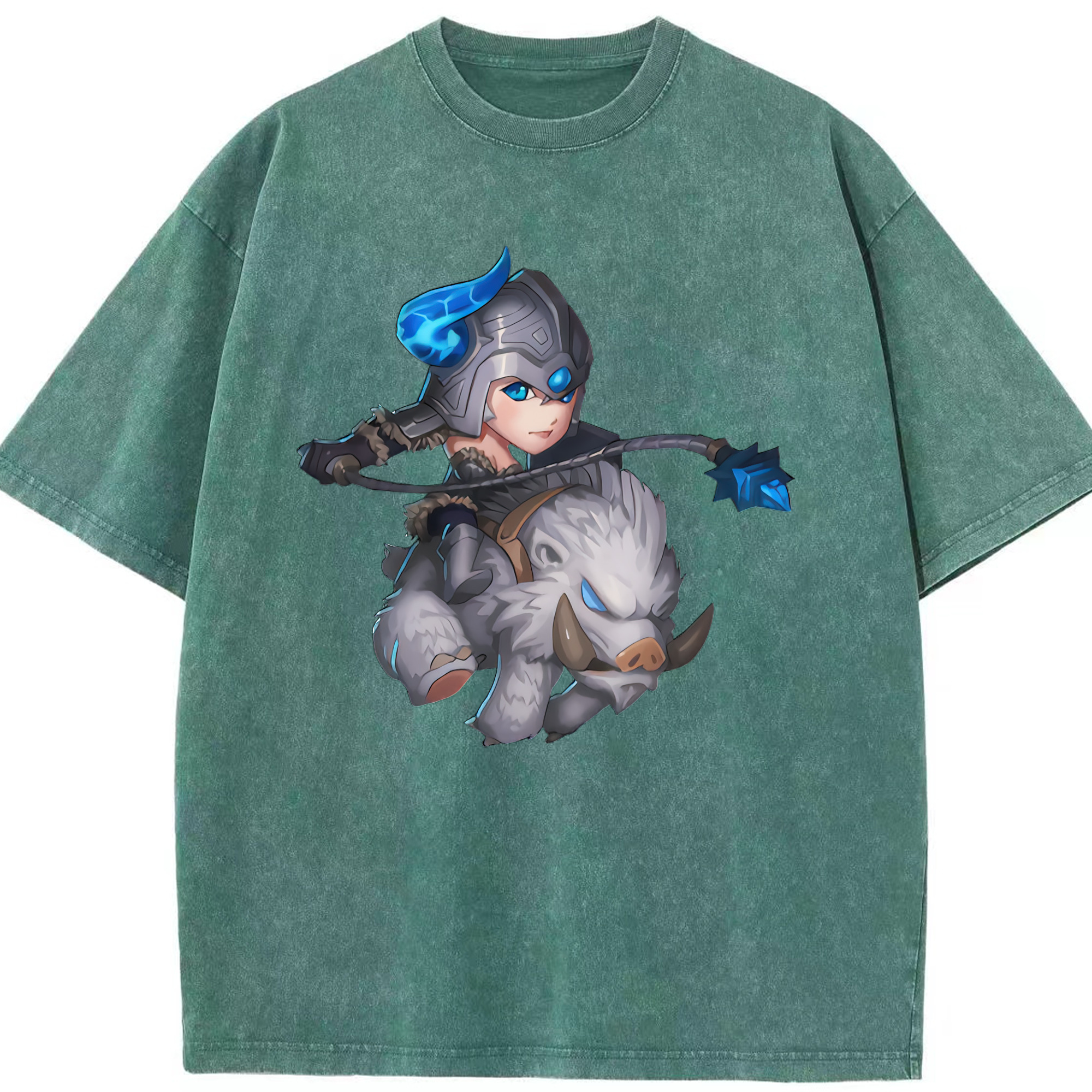リーグ・オブ・レジェンド League of Legends LOL 綿100% ヴィンテージ風 半袖Tシャツ（フロントプリント）